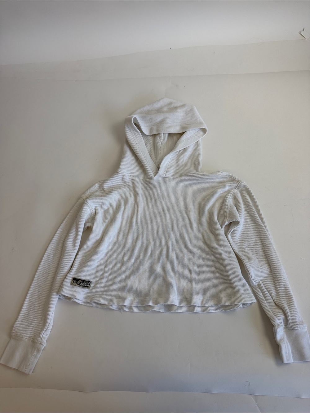 Polo by Ralph Lauren Cream Ribbed Turtleneck Sweatshirt Hoodie